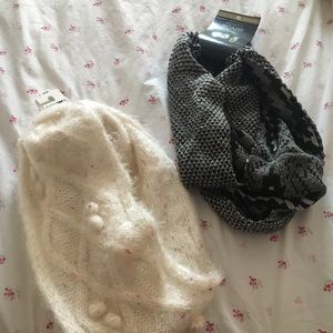 Two infinity scarves new with tags never worn